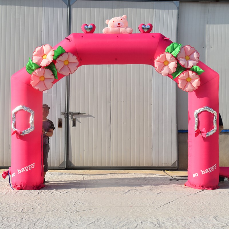杭州粉色婚礼拱门