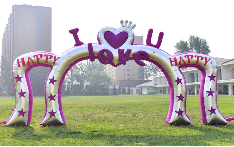 杭州紫色浪漫婚庆拱门