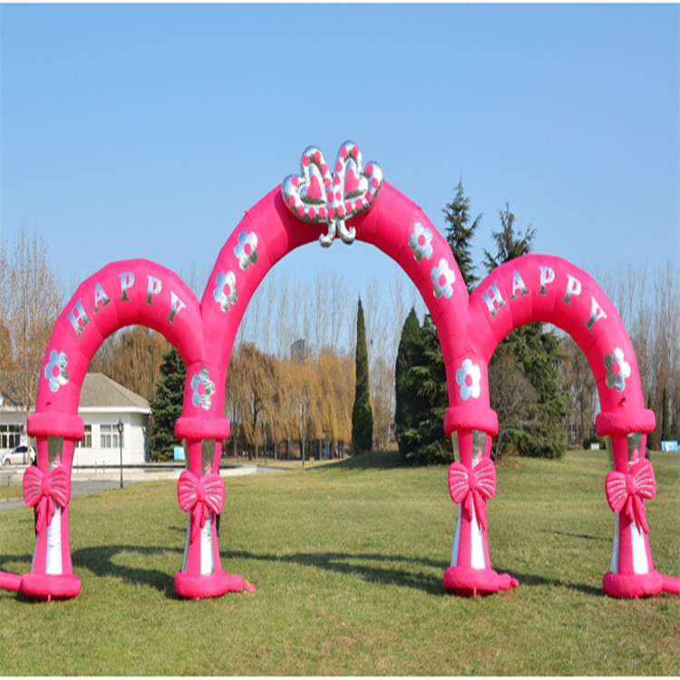 杭州粉色充气拱门